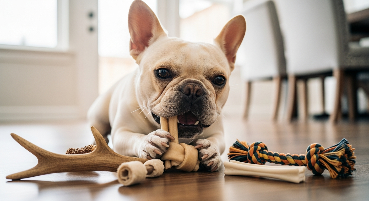 Mastication du Bouledogue Français : sécurité et choix