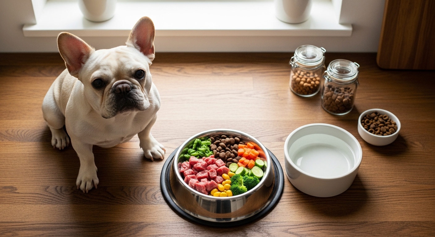 Nutrition du Bouledogue Français : rations, eau et astuces