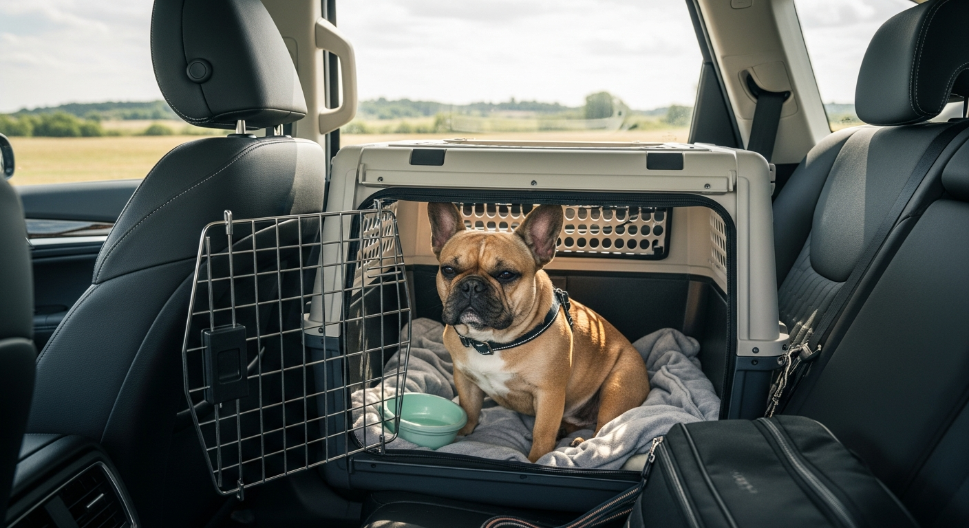 Voyager en sécurité avec un Bouledogue Français